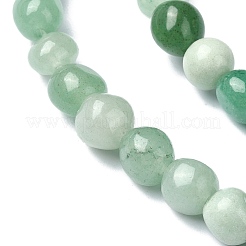 天然石グリーンアベンチュリンビーズ連売り  ポテト  5~10x7~8x7~8mm  穴：1.2mm  約51個/連  15.16インチ（38.5cm）&nbsp;G-C135-H01-01