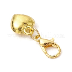 合金のペンダントの飾り  亜鉛合金カニカン付き  ハート  ゴールドカラー  25.5mm  10個/セット&nbsp;HJEW-JM03049