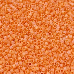 MIYUKIデリカビーズ  シリンダー  日本製シードビーズ  11/0  （db1593)マットな不透明マンダリンab  1.3x1.6mm  穴：0.8mm  約2000個/10g&nbsp;X-SEED-J020-DB1593