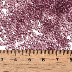 透明な色のガラスの丸いシードビーズ  ココナッツブラウン  2~2.5x1.5mm  穴：1mm  約28125個/ポンド&nbsp;SEED-B001-06A-01