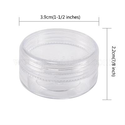 プラスチックビーズ収納ケース  シードビーズ容器  ラウンド  直径約3.9 CM  高さ2.2センチ  容量：10ml（0.34液量オンス）&nbsp;C076Y-1