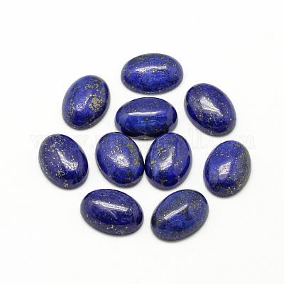 天然石ラピスラズリカボション  染め  オーバル  18x13x5mm&nbsp;G-R415-13x18-33-1