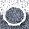 8/0 Glass Seed Beads, Ceylon, Round, Dark Gray, 3mm, Hole: 1mm, about 2222pcs/100g