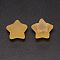 Frosted Resin Cabochons, Star, Goldenrod, 18x19x12mm