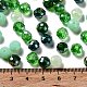 ガラスビーズ  多面カット  ロンデル  ライムグリーン  8x6mm  穴：1mm  約1210個/500g&nbsp;EGLA-A034-LM8mm-11-4