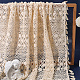 ポリエステル製テーブルクロス  花模様の正方形  ベージュ  840~850x840~850x1.5mm&nbsp;AJEW-WH20059-16-7