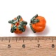 手作りランプワークビーズ  カボチャ  オレンジ  10x13x12.5mm  穴：1.2mm&nbsp;LA-CBAE4A5-01A-3