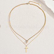 カラフルな天然宝石チップの多層ネックレス＆ブレスレットセット 女性