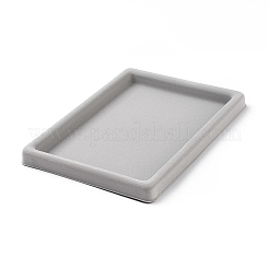 ネックレスとブレスレットを作るためのプラスチックビーズトレイ  長方形  7.87x10.63x0.79インチ  グレー&nbsp;TOOL-H004-1