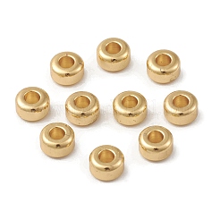 ラックメッキ真鍮製ビーズ  コラム  カドミウムフリー＆鉛フリー  長持ちメッキ  18KGP本金メッキ  5x3mm  穴：2mm&nbsp;KK-G452-36G
