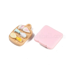 樹脂カボション  模造食品  混合図形  ミックスカラー  13.5~24.5x14~25.5x5~8mm&nbsp;RESI-H166-01