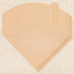100個の紙コーヒーフィルター  ファン  モカシン  120x110x0.3mm&nbsp;FIND-CN0002-08