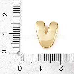 真鍮ビーズ  長持ちメッキ  ラックめっき  鉛フリー＆カドミウムフリー  18KGP本金メッキ  V字  14x11x4.5 M  穴：11x3mm&nbsp;KK-B167-27G-V