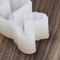 DIYキャンドルシリコンモールド  キャンドル作り用  鹿  ホワイト  104x75x30mm&nbsp;SIMO-P014-07A