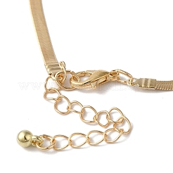 蝶結びの合金製スネークチェーンアンクレット  ゴールドカラー  10-7/8インチ（27.7cm）&nbsp;AJEW-G059-04G