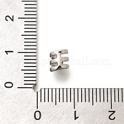 真鍮ビーズ  長持ちメッキ  鉛フリー＆カドミウムフリー  コラム  プラチナ  5.5x5mm  穴：3.5mm&nbsp;KK-L225-022P