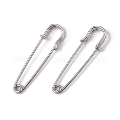 304ステンレス鋼のキルトピン  安全ピンブローチ金具  イオンプレーティング（ip）  ミックスカラー  50.5x14x5.5mm&nbsp;STAS-I673-05