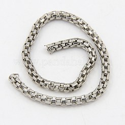 変色しにくい304ステンレススチール製ネットワークチェーン  ハンダ付け  ステンレス鋼色  2.5mm&nbsp;CHS-K001-10