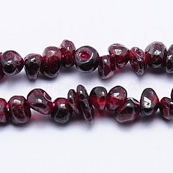 天然石ガーネットビーズ連売り  チップ  暗赤色  4~9x3~5x1~4mm  穴：1mm  約220個/連  32インチ&nbsp;LS-G-D411-01