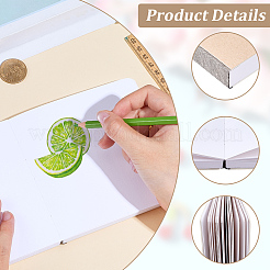 ポータブルアート描画スケッチブック1冊  正方形  ビスク  124x124x22.5mm&nbsp;AJEW-SP0004-28C-01