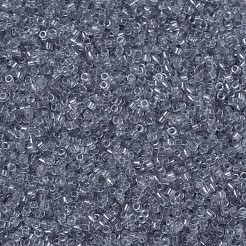 MIYUKIデリカビーズ  シリンダー  日本製シードビーズ  11/0  （db1406)トランスペアレントペールグレー  1.3x1.6mm  穴：0.8mm  約2000PCS /ボトル  10 G /ボトル&nbsp;SEED-JP0008-DB1406