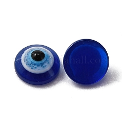 樹脂カボション  ナザールボンジュウ  ネイルアートを飾るアクセサリー  ブルー  6x3mm&nbsp;MRMJ-WH0012-43A