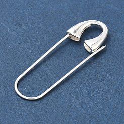 スターリングシルバー製のキルトピン 925個  頑丈な安全ピンブローチ金具  銀  39x11x3mm&nbsp;JEWB-G048-01S