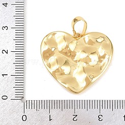 真鍮チャーム  ゴールドカラー  ハート  27x29.5x3mm  穴：5x7.5mm&nbsp;LS-KK-Z145-07G-06