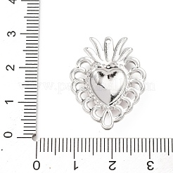 304ステンレスペンダント  神聖な心  エナメル  ステンレス鋼色  27.5x21x4mm  穴：1.2mm&nbsp;STAS-D129-10A-P