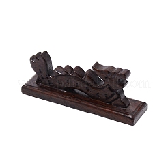 ドラゴンウッドブラシホルダー  中国のブラシはブラシスタンドを置きます  書道・墨筆棚  ココナッツブラウン  120x30x46mm&nbsp;LS-AJEW-WH0029-02