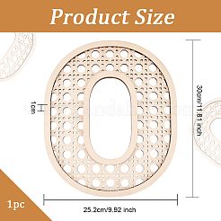 中空木製 3D レターウォールステッカー  家の壁のインテリアの背景の装飾用  文字.o  300x252x10mm&nbsp;HJEW-WH0043-57O