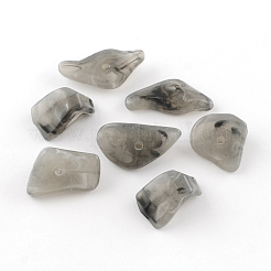 さざれ天然石風アクリルビーズ  ミックスカラー  19~28x14~19x6~13mm  穴：2mm  約310個/500g&nbsp;OACR-R021-M