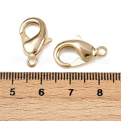 真鍮カニカン  カドミウムフリー＆鉛フリー  24KGP本金メッキ  19x11x4.5mm  穴：2.2mm&nbsp;KK-904-G01