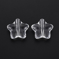 透明なアクリルビーズ  スター  透明  19x20x8.5mm  穴：2mm  約288個/500g&nbsp;TACR-T003-27