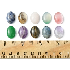 10 個の天然混合宝石カボション  染めと未染色の混合  オーバル  18x13x5~6mm&nbsp;G-FS0005-68