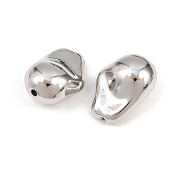 304ステンレススチールビーズ  ナゲット  ステンレス鋼色  25x18x13mm  穴：2mm&nbsp;STAS-L022-575P