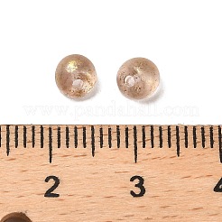 透明なアクリルビーズ  キャメル  5x4mm  穴：1.2mm  約100個/セット&nbsp;OACR-E038-01H