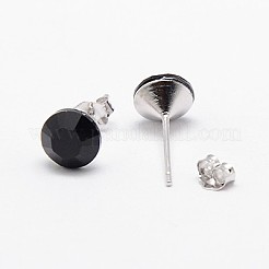 オーストリアのクリスタルスタッドピアス  スターリングシルバーのイヤリングポスト925個付き  ミックスカラー  16x7mm  ピン：0.8mm&nbsp;SWARJ-D467-M