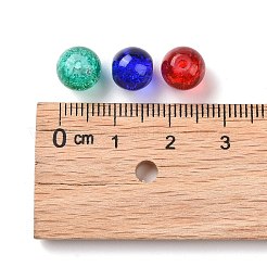 ラウンドクラ​​ックガラスビーズ  ミックスカラー  8mm  穴：1.3~1.6mm&nbsp;X-CCG-Q001-8mm-M