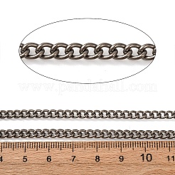 チタンカーブチェーン  溶接されていない  スプールで  生（メッキなし）  5x3x1mm&nbsp;CHS-A021-01A