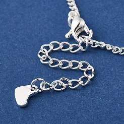 304ステンレススチールチャームブレスレット  カーブチェーンブレスレット  蝶  8-1/2インチ（21.7cm）  蝶：10.5x15x0.5mm&nbsp;BJEW-L673-022S-03