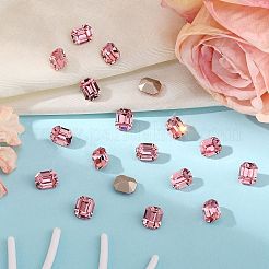 プレシオサ® マキシマ クリスタル ファンシーストーン  チェコクリスタル  435 34 222 八角形  デュラフォイル  ライトローズ70020個  8x6mm&nbsp;X-PRC-FD8-70020