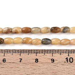 天然石イエローオパールビーズ連売り  ライス  5~6x4~5mm  穴：0.6mm  約63~67個/連  14.96~15.16インチ（38~38.5cm）&nbsp;G-N346-02A-08