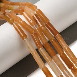天然石レッドアベンチュリンビーズ連売り  コラム  13~14x4~4.5mm  穴：1.2mm  約14個/連  7.48''（19センチメートル）&nbsp;G-U010-A05-01