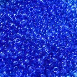 MIYUKIラウンドロカイユビーズ  日本製シードビーズ  （rr150)透明サファイア  8/0  3mm  穴：1mm  約422~455PCS /ボトル  10 G /ボトル&nbsp;SEED-JP0009-RR0150