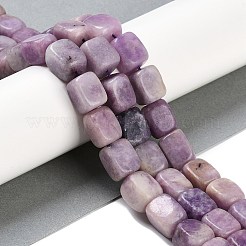 天然レピドライトビーズ連売り  直方体の  14~15x10~11x10~11mm  穴：0.5mm  約27~29個/連  15.91''~16.14''（40.4~41センチメートル）&nbsp;G-M403-D06-01