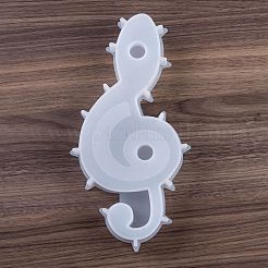DIYキャンドルシリコンモールド  キャンドル作り用  音符  ホワイト  24.5x12x3.1cm&nbsp;DIY-Q035-01B