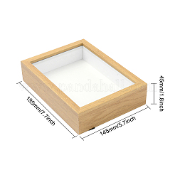 Mdf（中密度繊維板）フォトフレーム  長方形  淡い茶色  170x120x43mm&nbsp;DJEW-GF0001-22B