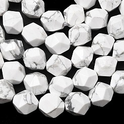 天然石ハウライトビーズ連売り  スターカットラウンドビーズ  多面カット  7~8x7~8x7~8mm  穴：1mm  約46~47個/連  14.72''~15''（37.4~38.1センチメートル）&nbsp;G-Z119-A43-02