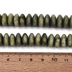 天然中国翡翠 南部翡翠ビーズ連  ソーサービーズ  11.5~12x4.5~5.5mm  穴：0.7~1.2mm  約59~61個/連  12.40~12.80インチ（31.5~32.5cm）&nbsp;G-Q606-64A-01